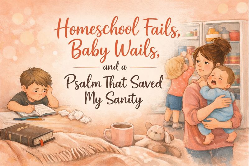 Homeschool Fails, Baby Wails, and a Psalm That Saved My Sanity