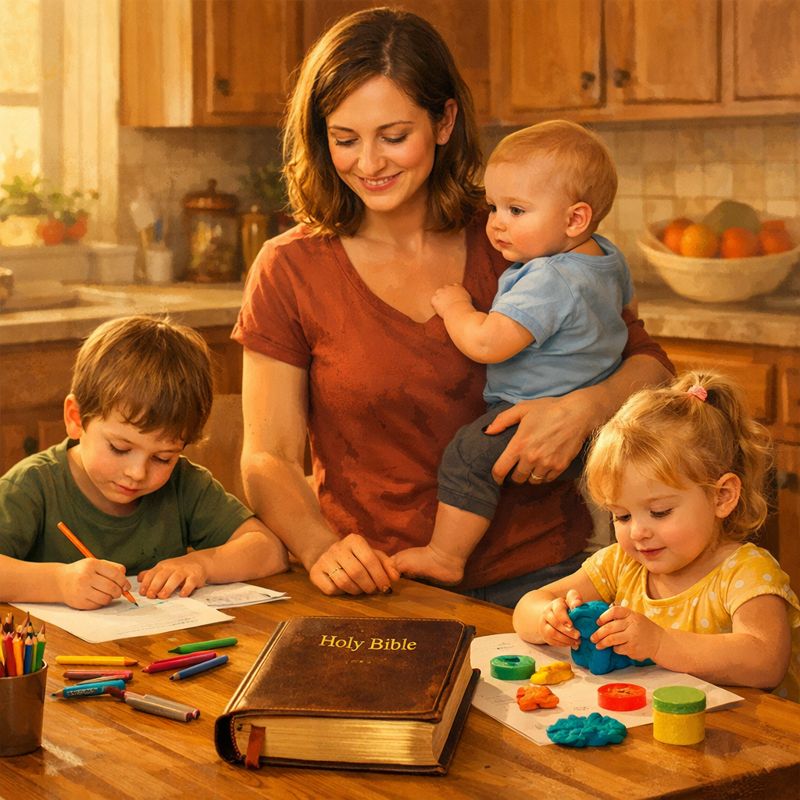 Homeschool Mom Morning Routine That Actually Works (Even with&nbsp;Toddlers!)